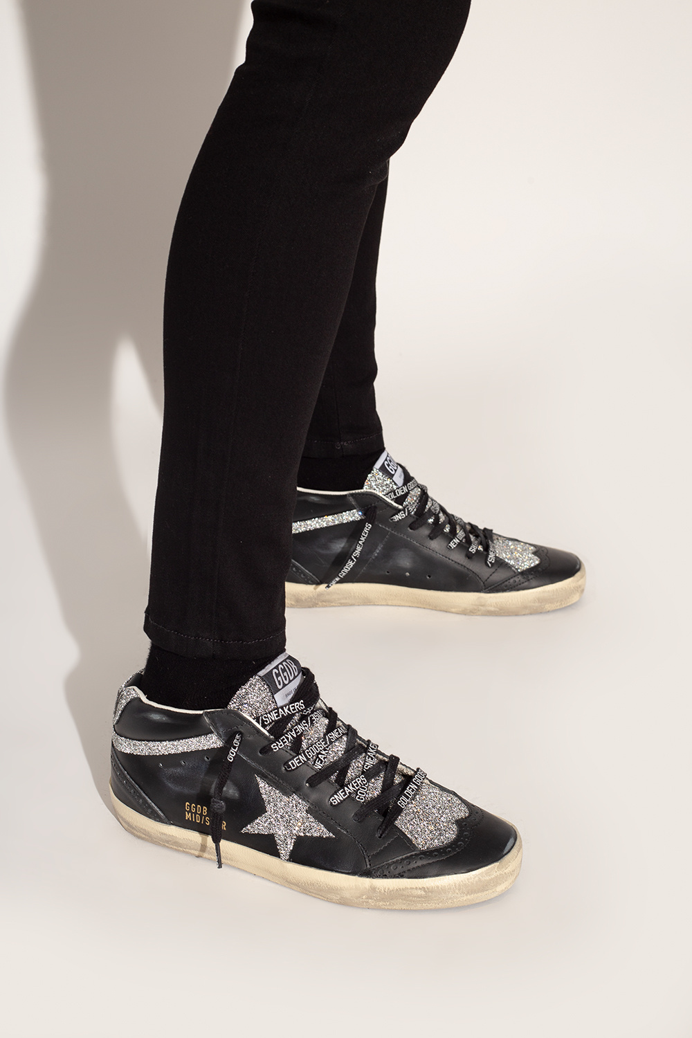 Black 'Mid Star Classic' high - top sneakers Golden Goose